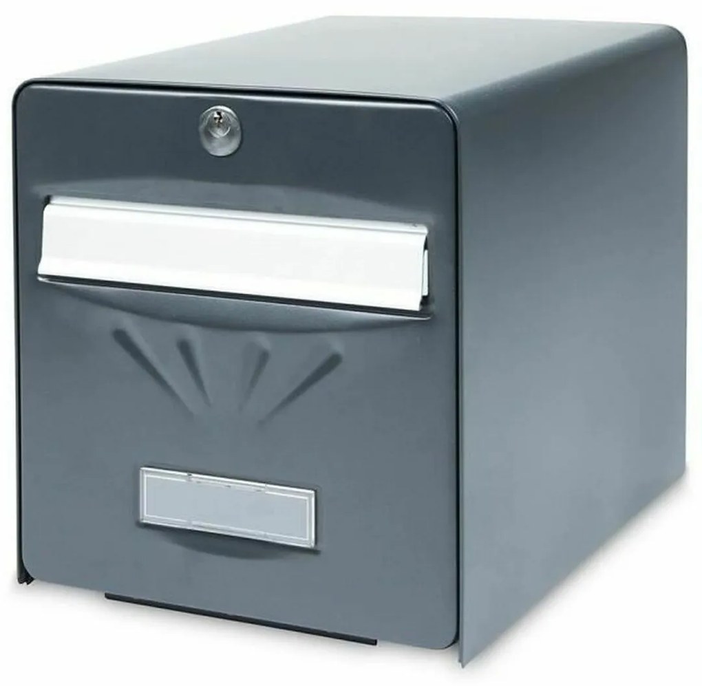Caixa de correio Burg-Wachter   Cinzento Aço inoxidável Aço Galvanizado 36,5 x 28 x 31 cm
