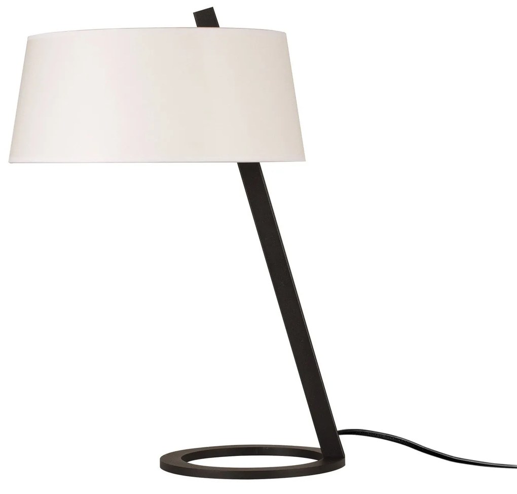 Candeeiro de Mesa Salihini – Branco/Preto – 35 cm x 55 cm