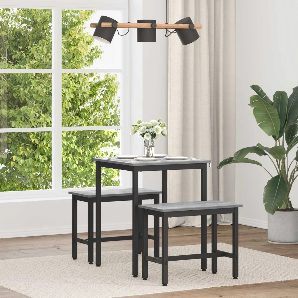 vidaXL Mesas de jantar METAL