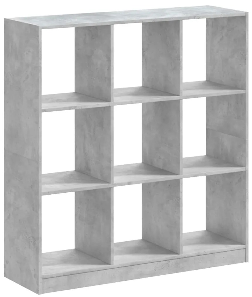 Estante 102x32x108 cm derivados de madeira cinzento cimento