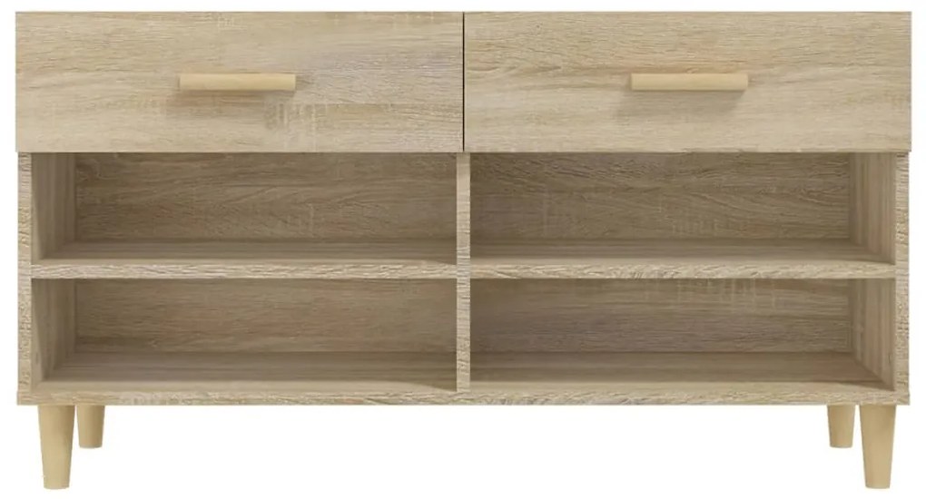 Sapateira 102x35x55 cm derivados de madeira cor carvalho sonoma