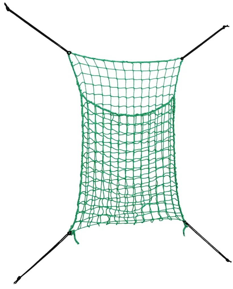 Redes para feno 2 pcs retangular 200x120 cm PP verde