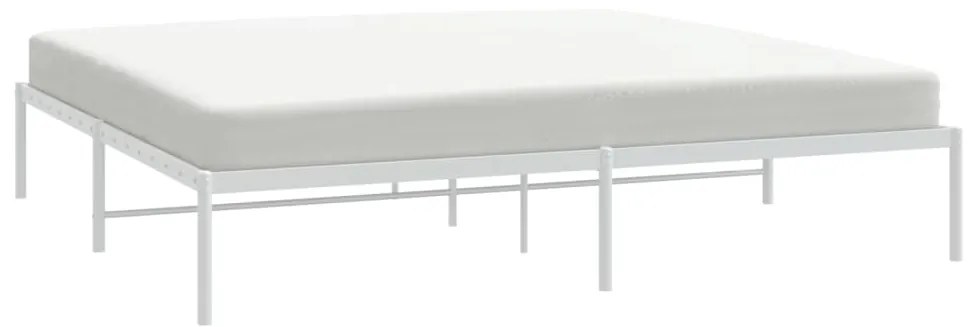 Estrutura de cama metal 200x200 cm branco