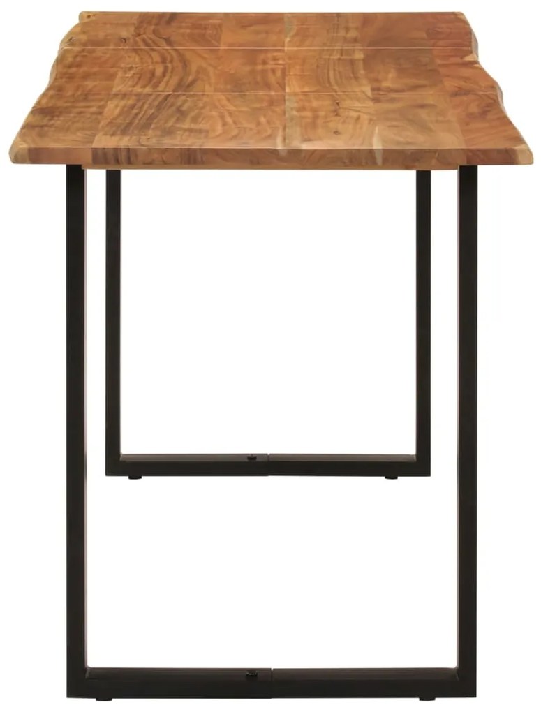 Mesa de jantar 140x70x76 cm madeira de acácia maciça