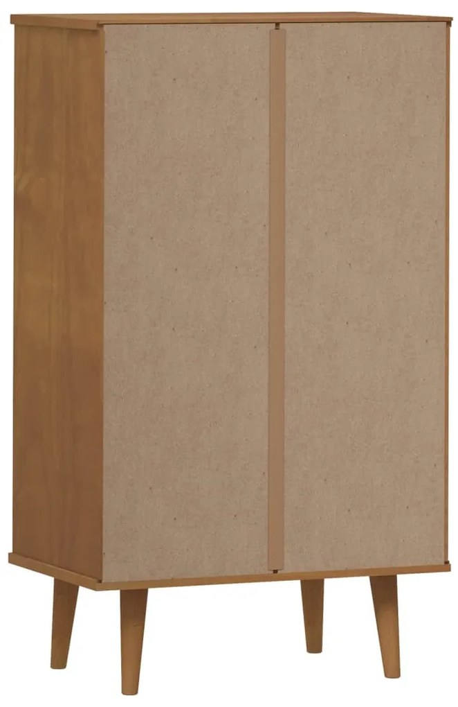 Sapateira MOLDE 59,5x35x103 cm pinho maciço castanho
