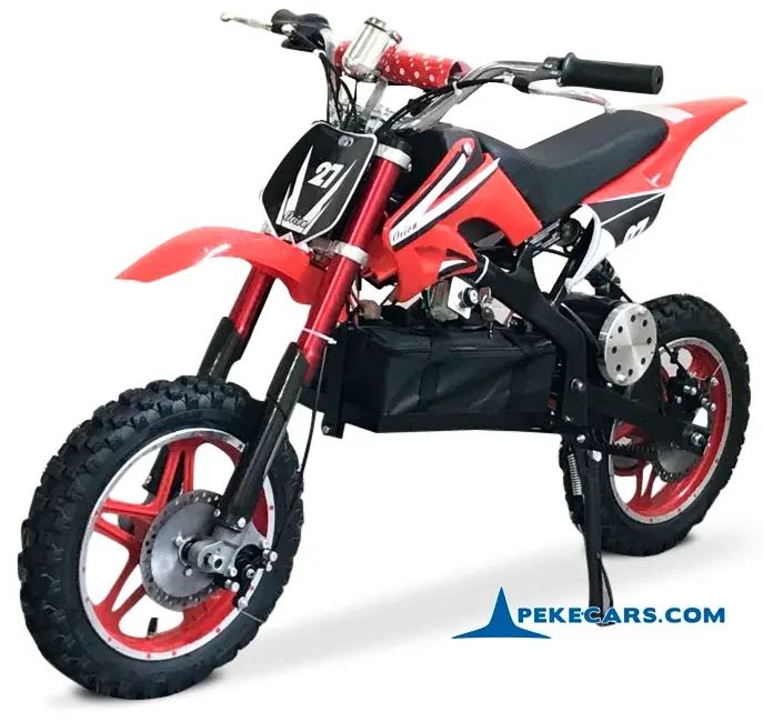 MINI MOTO INFANTIL GASOLINA 50 CC MTR MINICROSS XZR AZUL C/ LIMITADOR 