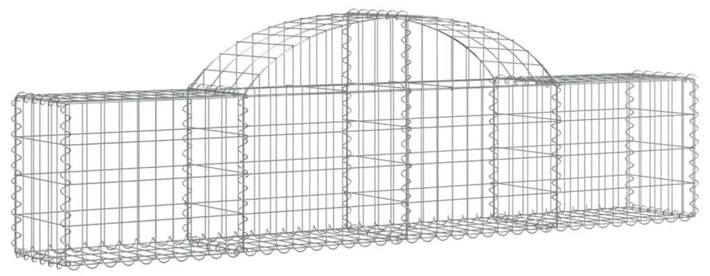 Cestos gabião arqueados 30pcs 200x30x40/60 cm ferro galvanizado