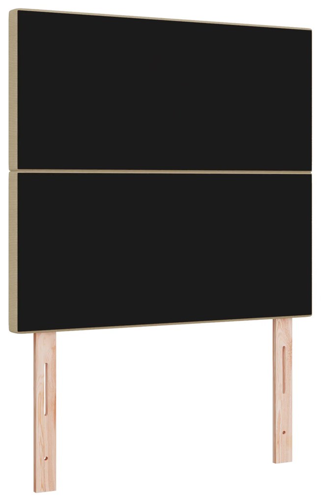 Cabeceira vidaXL Design Simples Verde Claro Cinza 90 cm Tecido de Cord