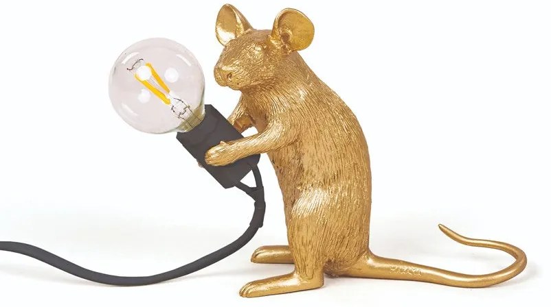 Mouse Lamp Mac Gold