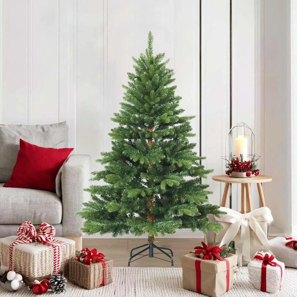 vidaXL Árvore de Natal Articulada Artificial com suporte Verde 150 cm