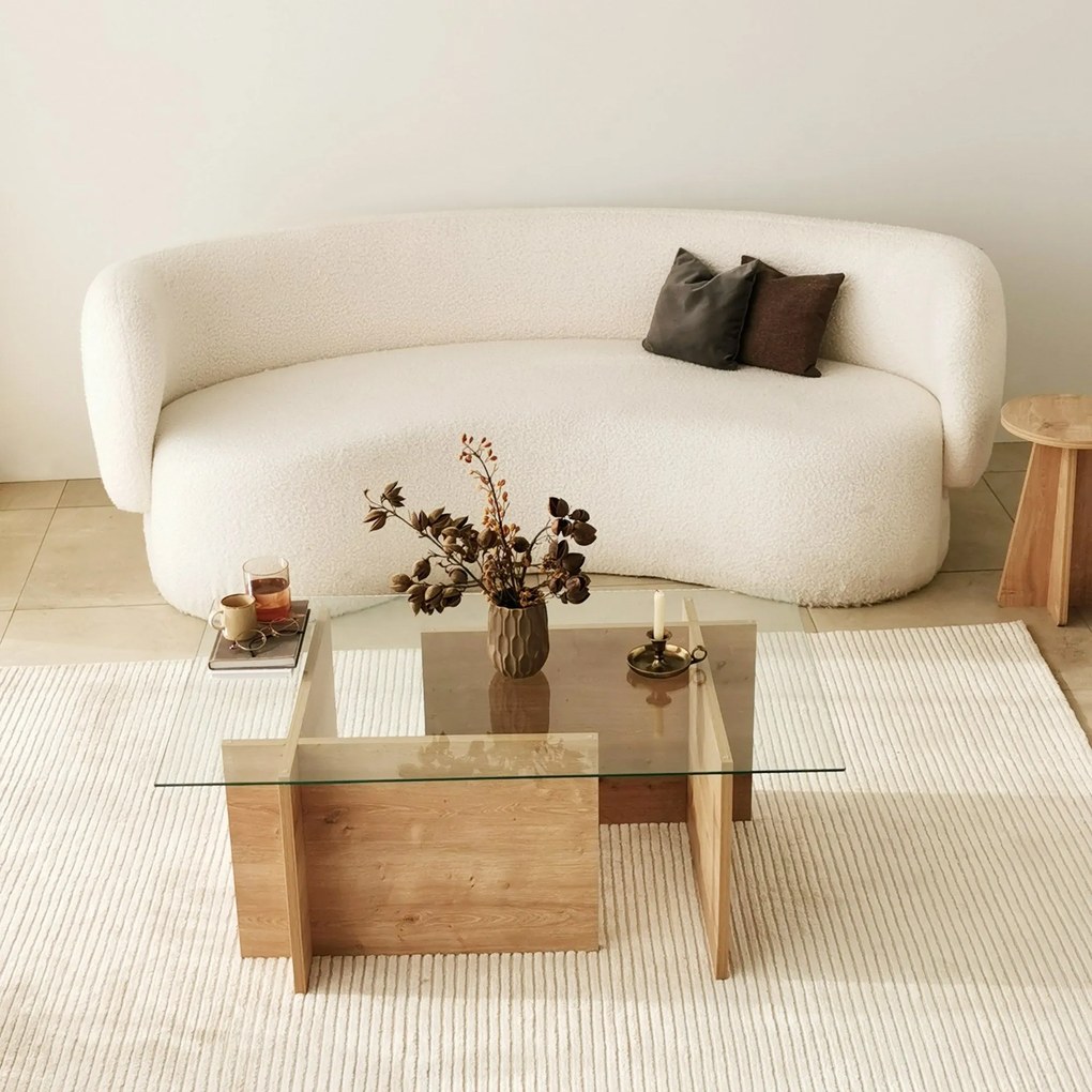 Mesa de Café Escape - Carvalho Safira - 105x40x65 cm