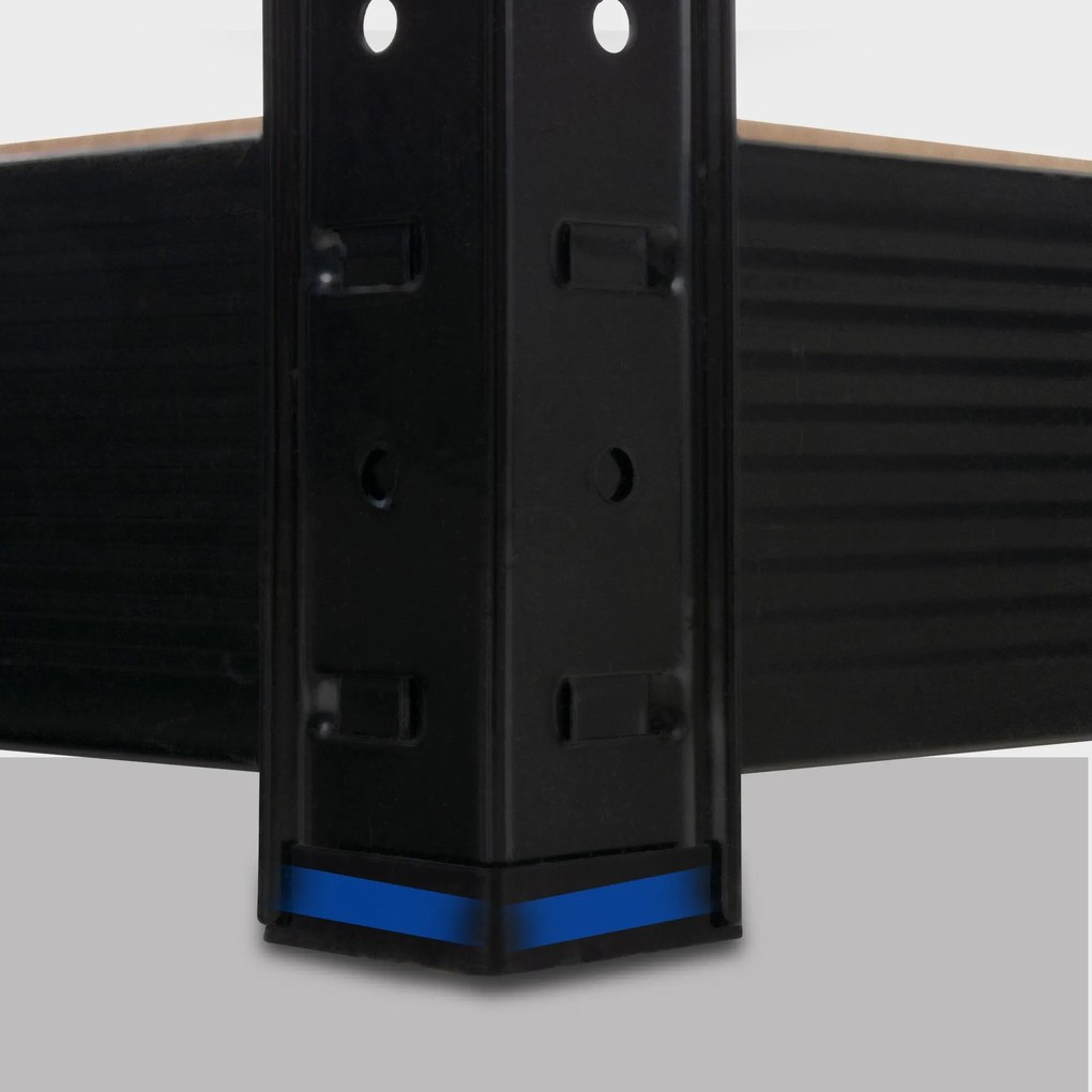 Estante de armazenamento 160 x 60 x 180 cm Preto