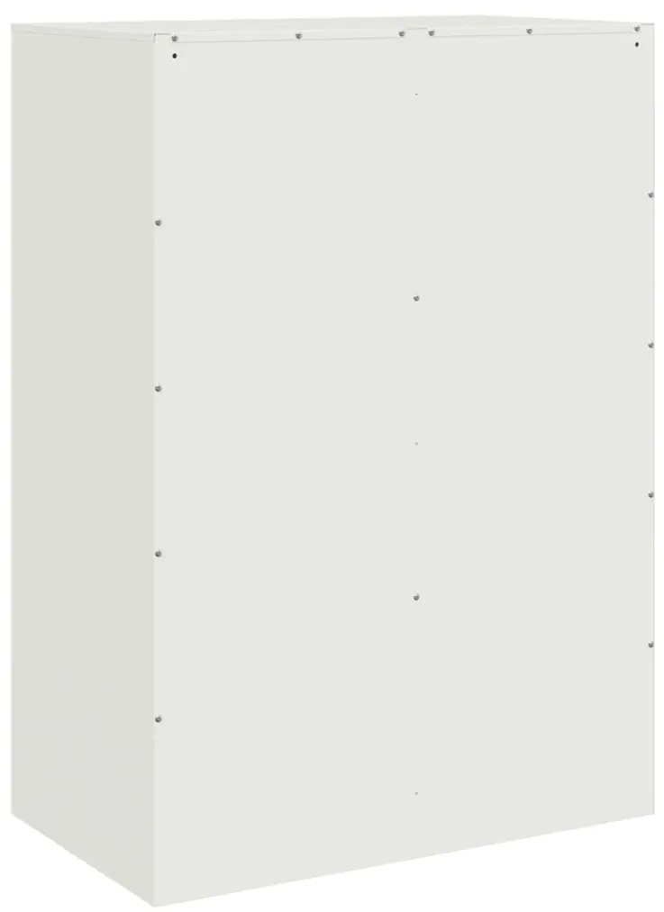 Aparador alto 67x39x95 cm aço branco