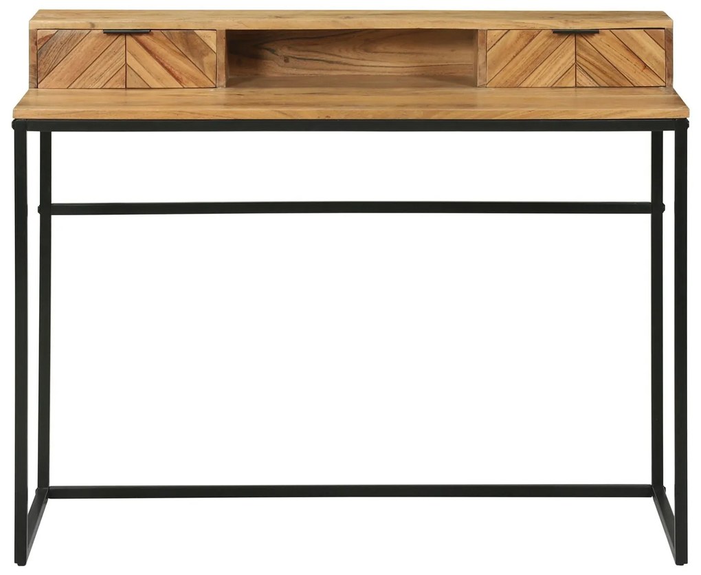 Secretária 110x50x87 cm Madeira Maciça Acácia