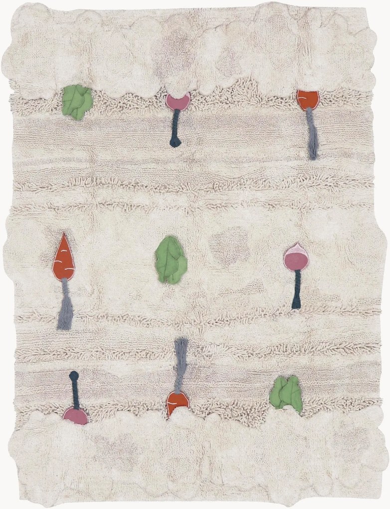 Tapete infantil lavável artesanal em algodão Veggie