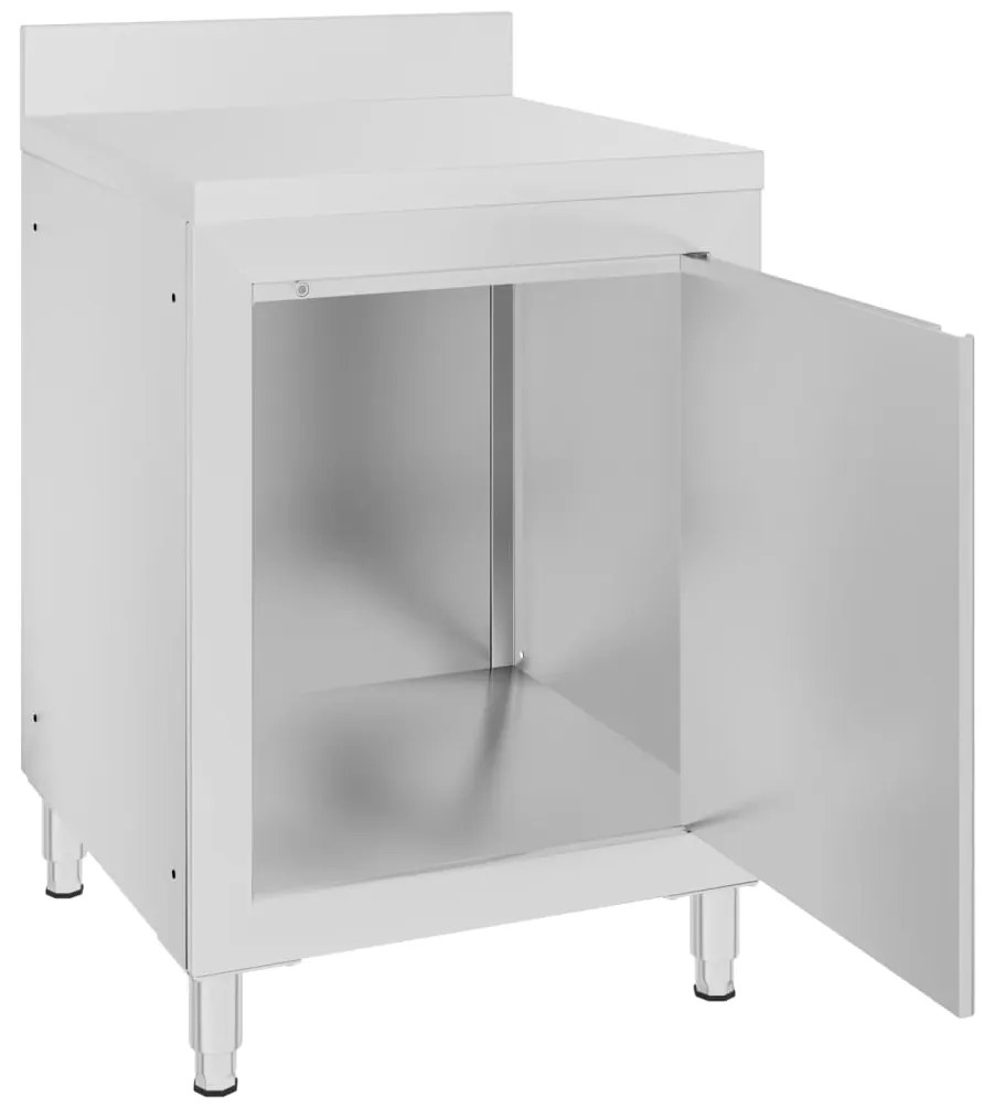 Armários de cozinha comerciais 2 pcs aço inoxidável