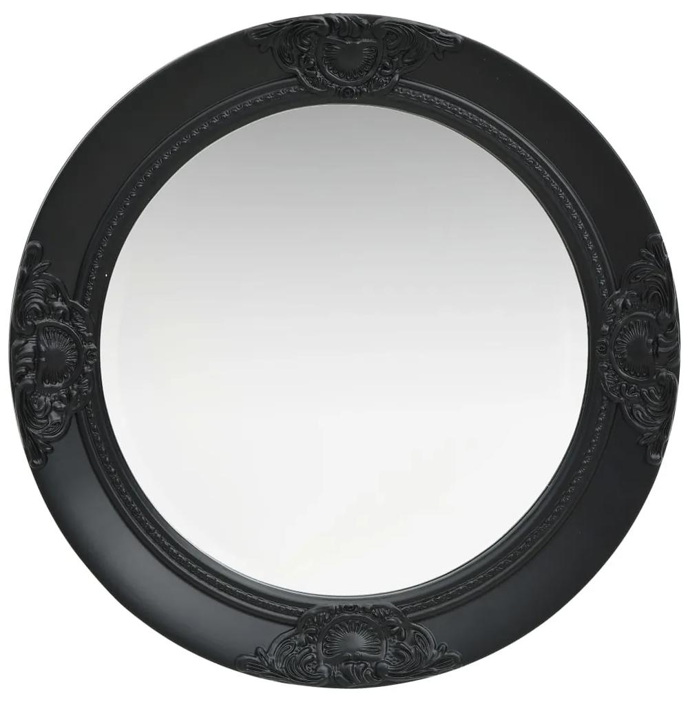 Espelho de parede estilo barroco 50 cm preto