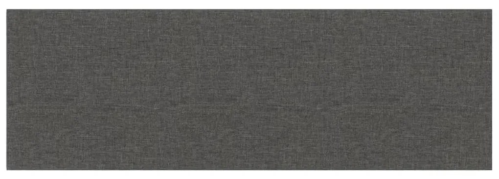Painel de parede 12 pcs 90x30 cm tecido 3,24 m² cinza-escuro