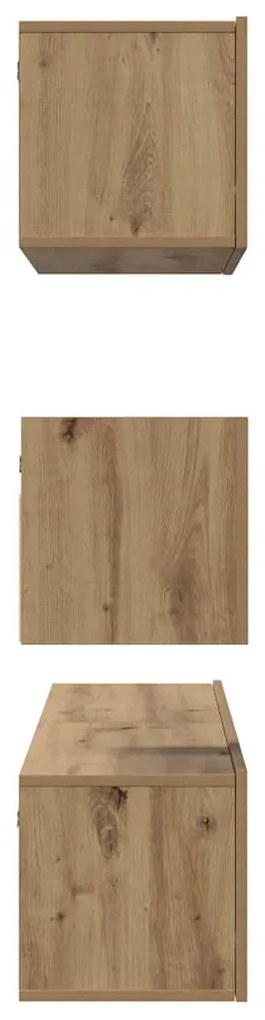 Conjunto de móvel de TV 4 pcs carvalho artisiano