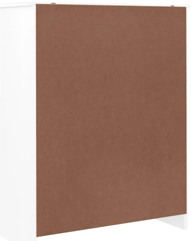 Sapateira ALTA 77x35x96 cm madeira de pinho maciça branco