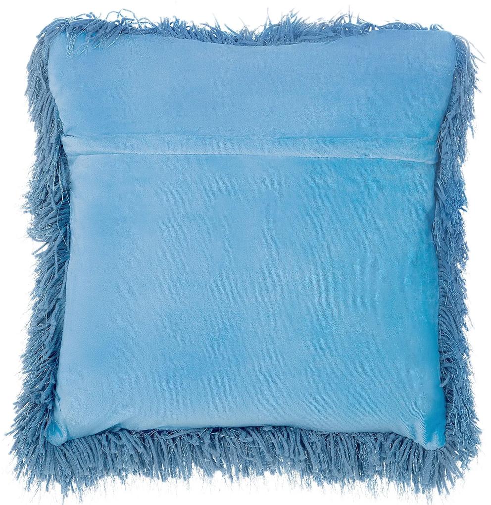 Conjunto de 2 almofadas decorativas azuis 45 x 45 cm CIDE Beliani