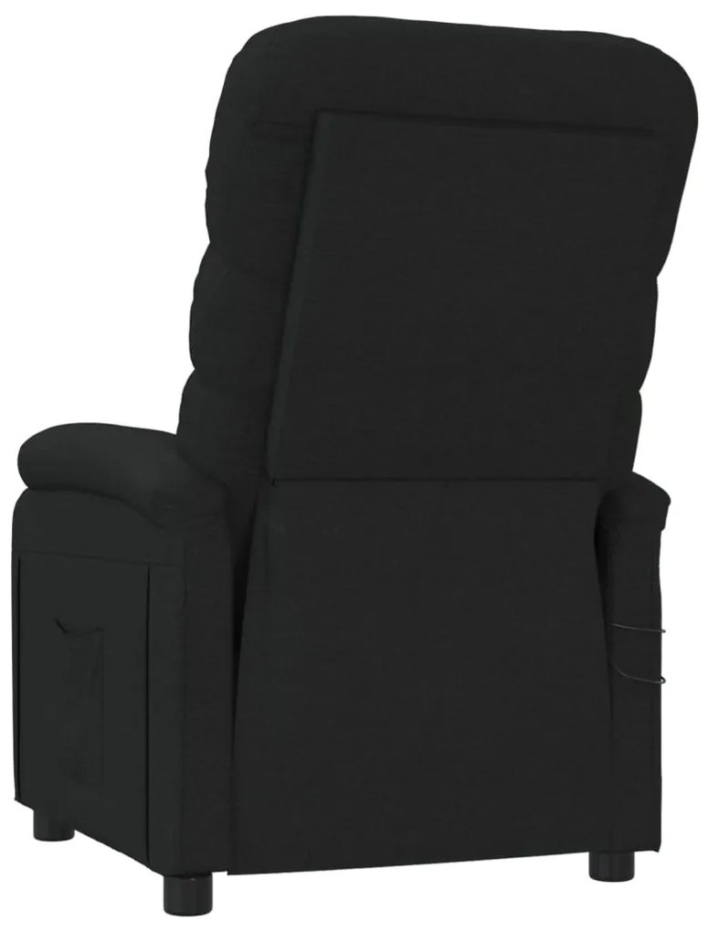 Poltrona de massagens elétrica tecido preto