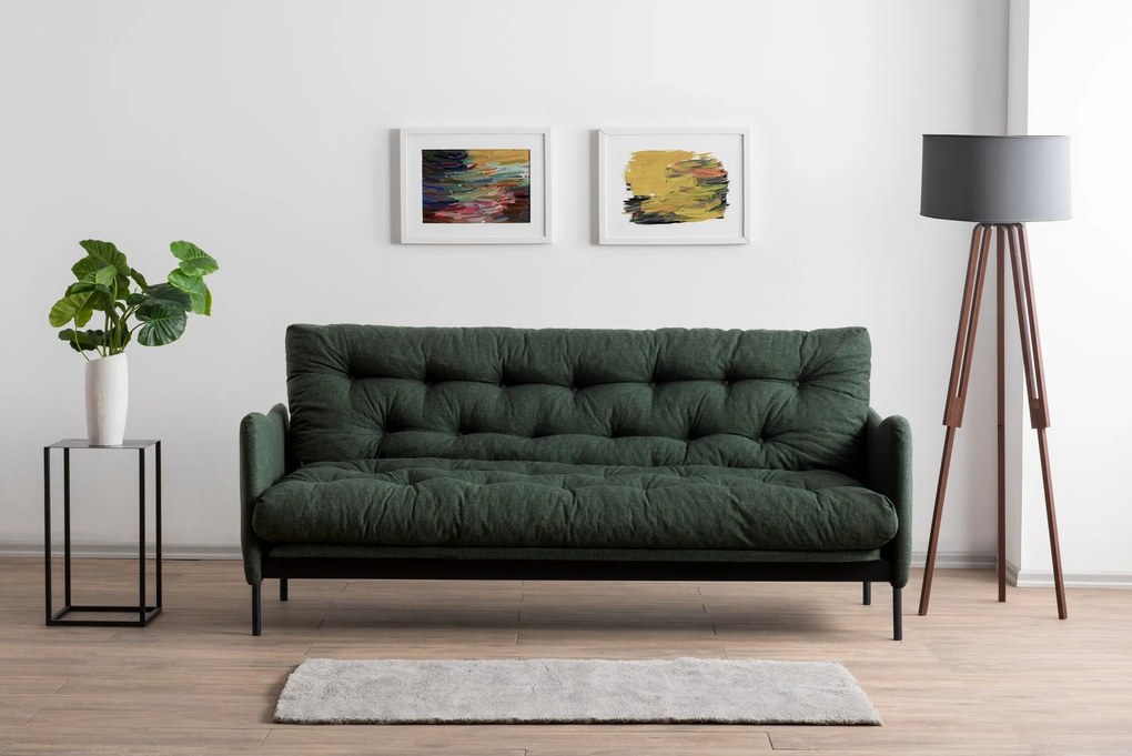 Sofá-Cama 3 Lugares Renge – Verde – 200x92x82 cm