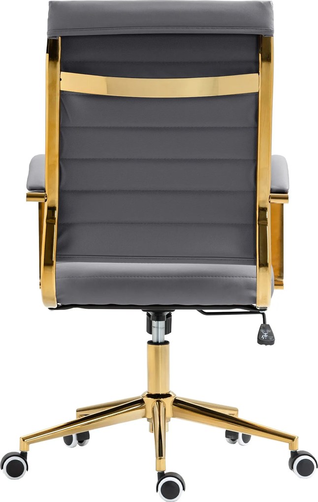 Cadeira de Escritório Havana Couro Sintético Cinzenta