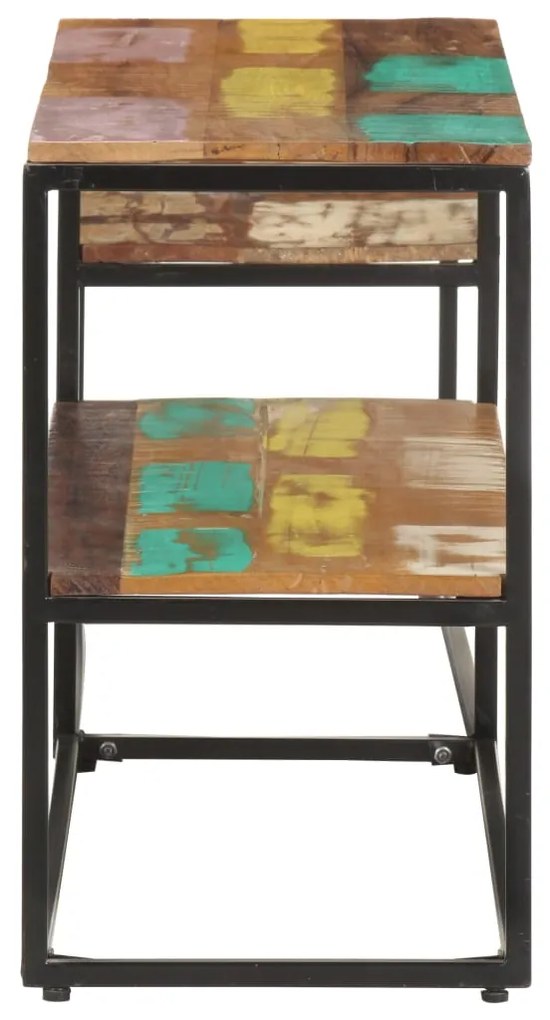 Móvel de TV 180x30x50 cm madeira recuperada maciça
