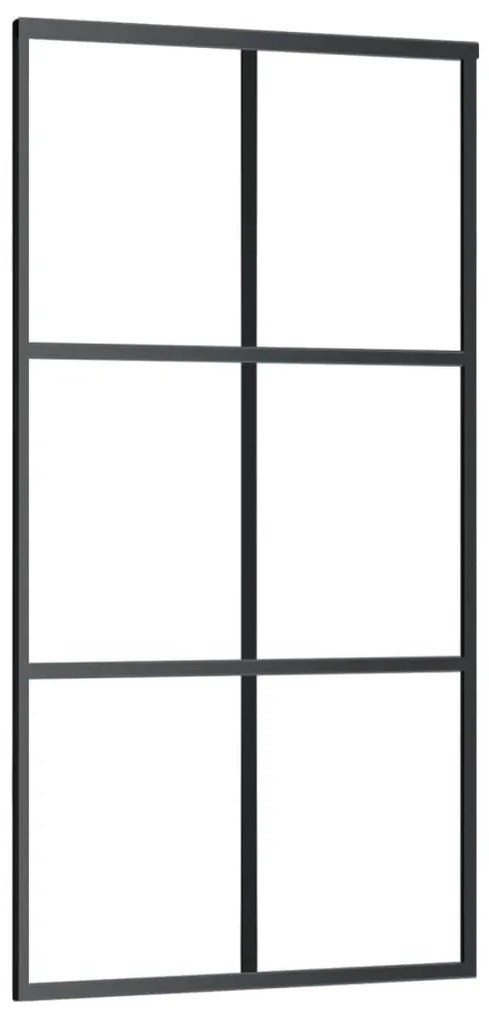 Porta deslizante c/ conj ferragens 102x205cm vidro ESG/alumínio