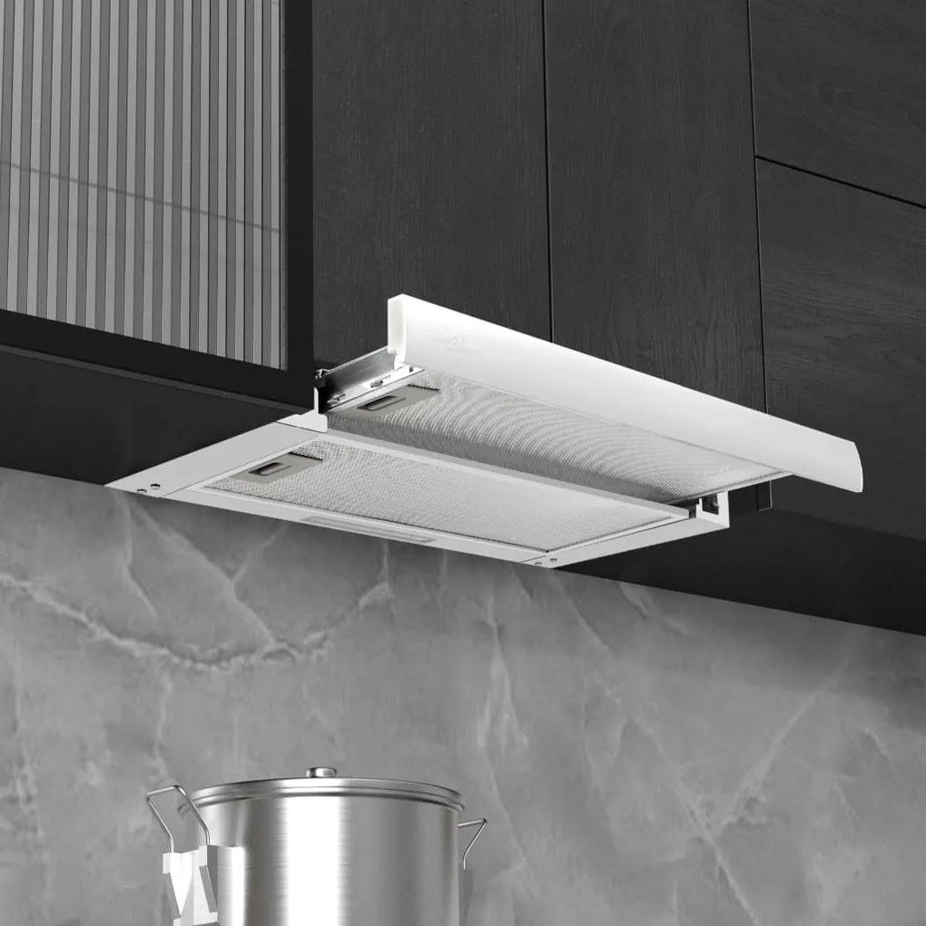 51024 vidaXL Exaustor embutido fino 480 m³/h alumínio aço inoxidável