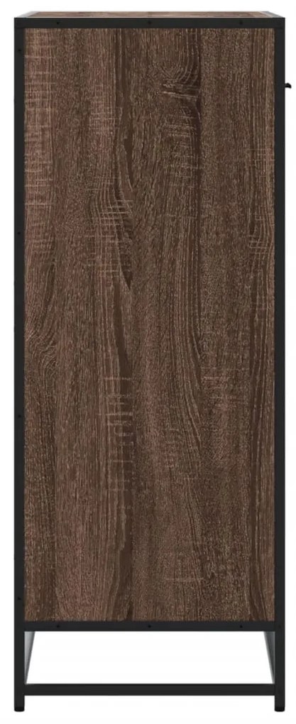 Sapateira 75x38x97,5 cm deriv. madeira/metal carvalho castanho