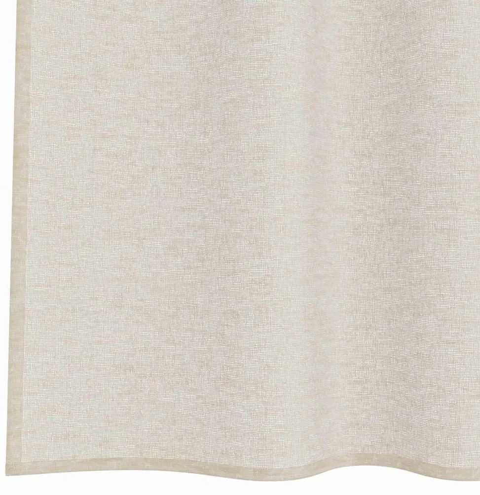 Cortinas com cortinas 2 pcs Areia 140 x 245 cm Poliéster