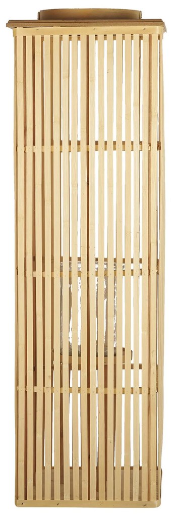 Lanterna em madeira de bambu natural 88 cm BALABAC Beliani