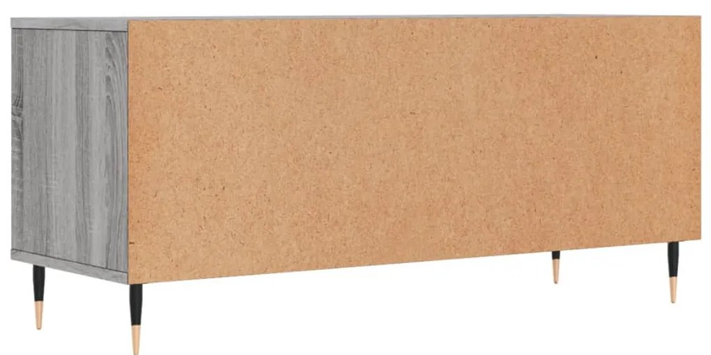 Móvel de TV 100x34,5x44,5 cm derivados madeira cinzento sonoma