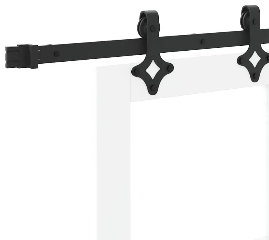 Porta Deslizante vidaXL com Kit de Hardware 'ORKDAL'Branca de Madeira