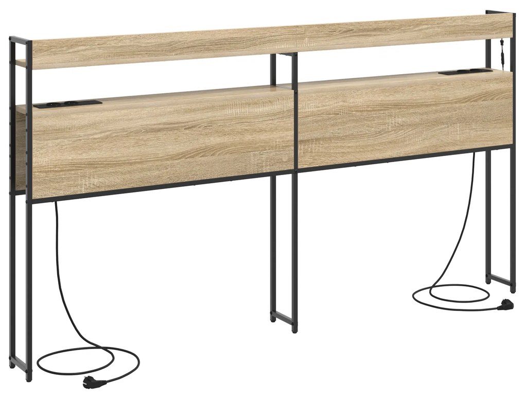 Cabeceira de armazenamento Carvalho sonoma 200 cm
