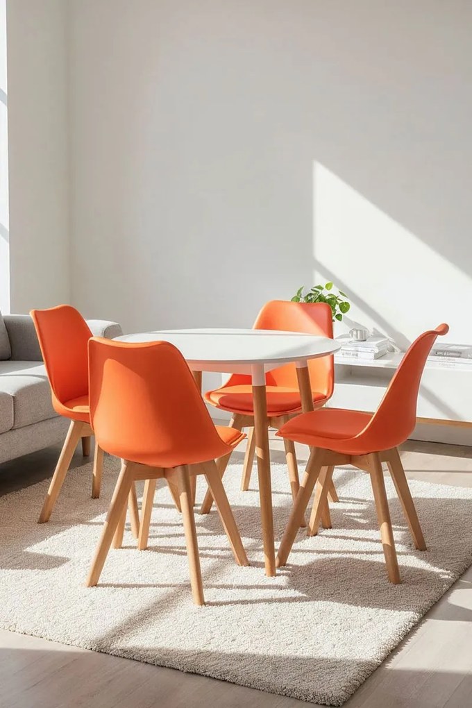 Pack 4 Cadeiras Synk Basic - Laranja