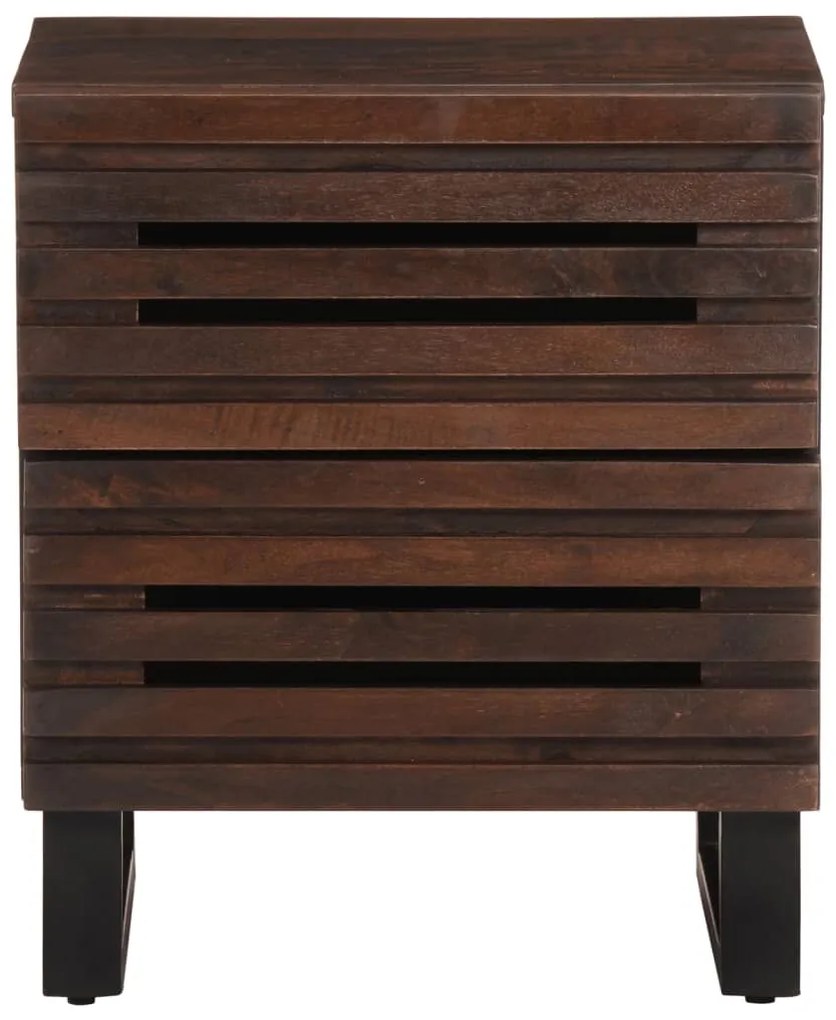 Mesas de cabeceira 2 pcs 40x34x46 cm madeira mangueira maciça