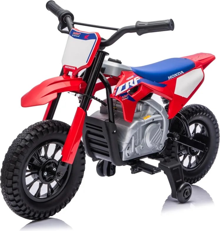 Mota eletrica bateria 12V para Crianças HONDA CFR450R Vermelha