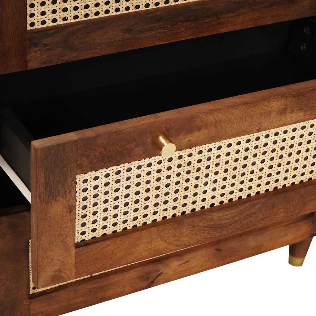 Conjunto de Aparador 2 pcs Castanho 60 x 33.5 x 75 cm