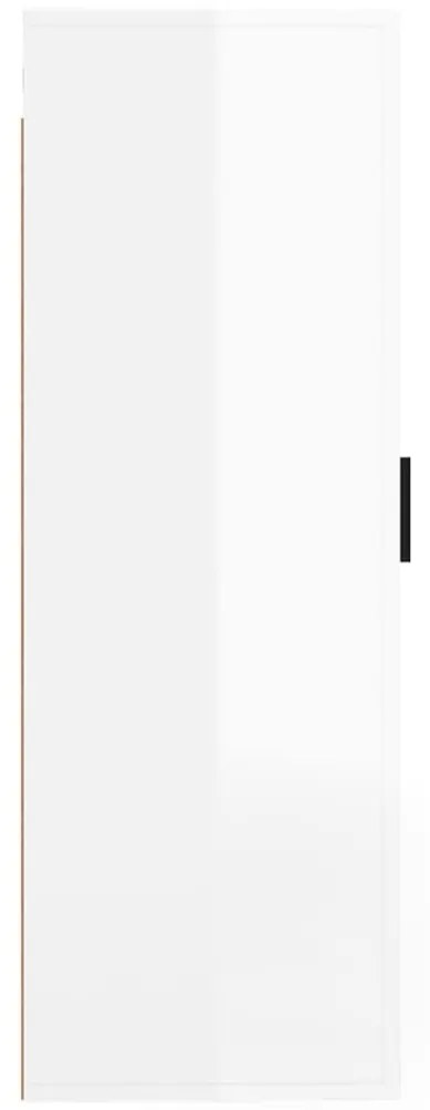 Móvel de TV de parede 40x34,5x100 cm branco brilhante