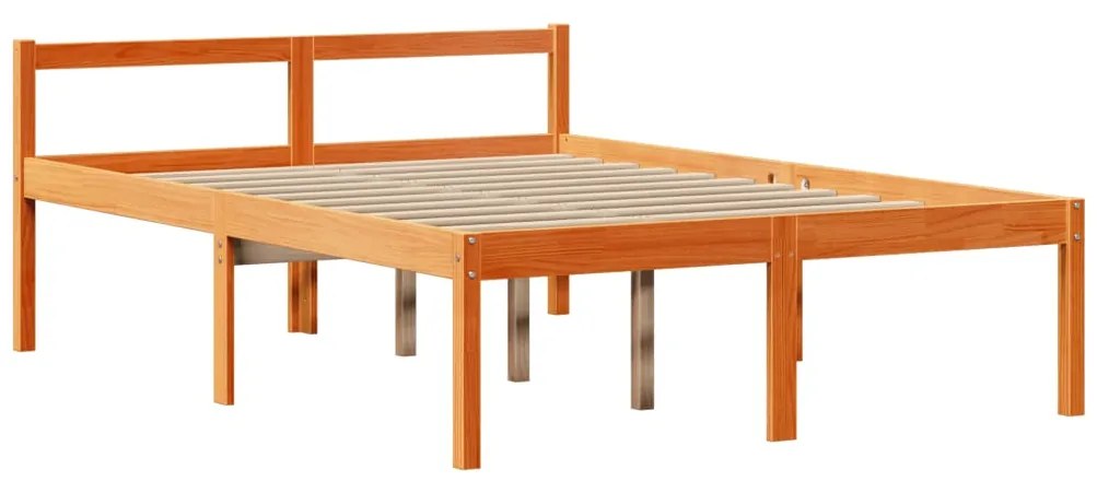 Cama com estante sem colchão 135x190 cm madeira maciça
