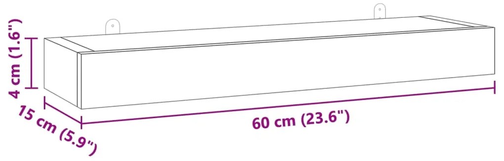 Prateleiras de parede 2 pcs 60x15x6 cm madeira de teca maciça