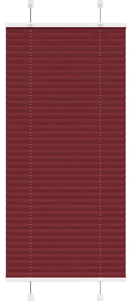 Plissado Cego Bordéus Vermelho 55x150 cm Largura Tecido
