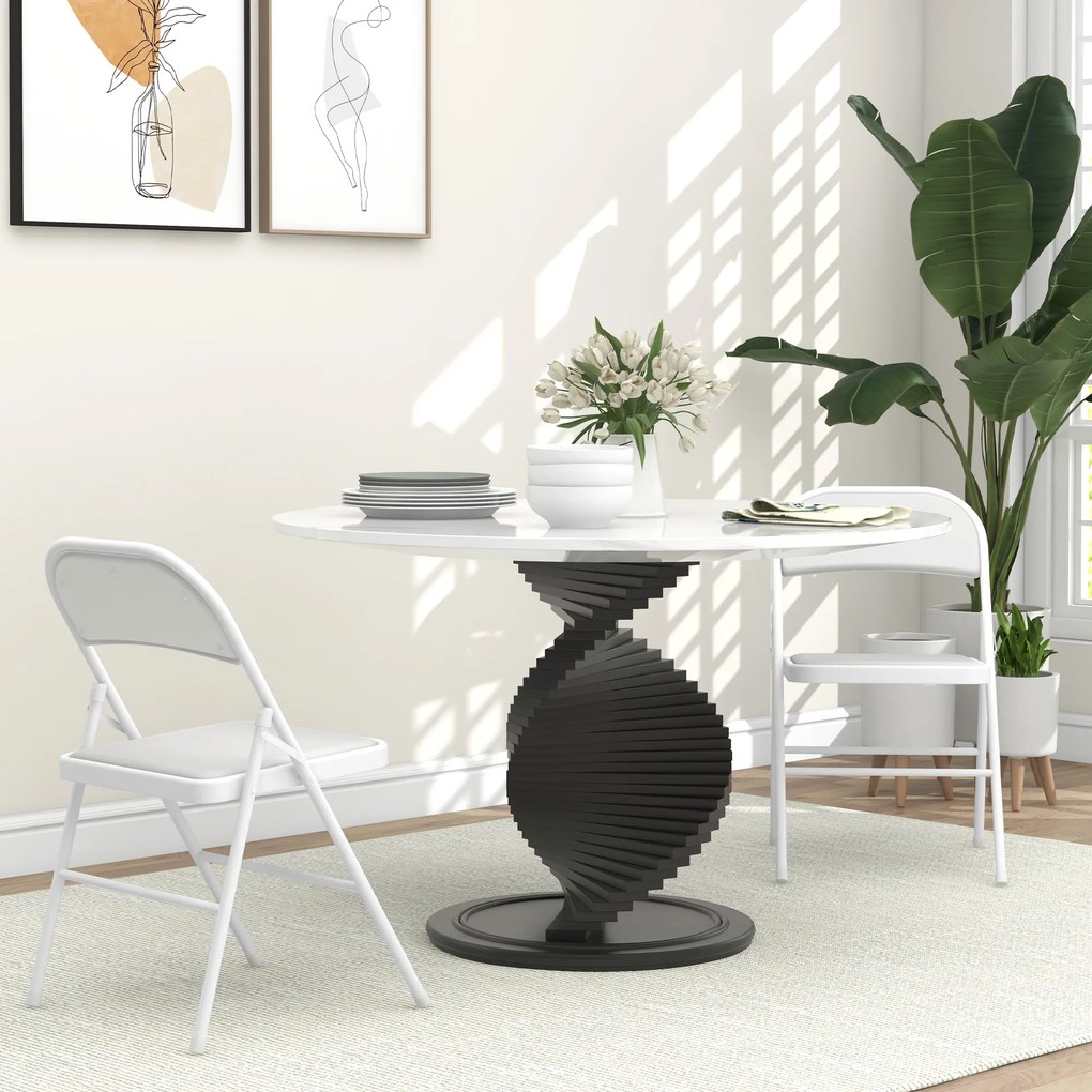 Conjunto de 2 Cadeiras Dobráveis com Encosto e Estrutura de Aço (MESA NÃO INCLUIDA) para Sala de Estar escritório Estúdio 45x46x78 cm Branco