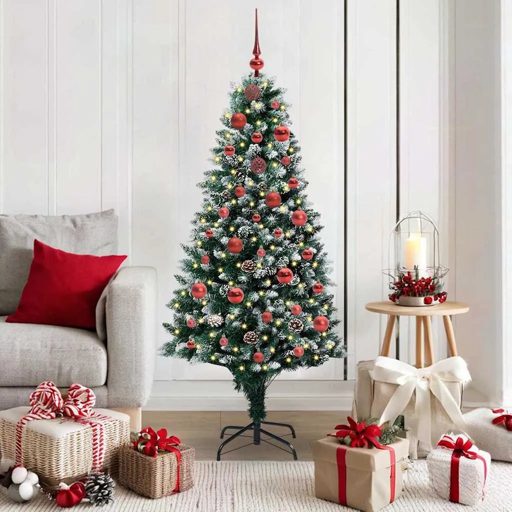 vidaXL Árvore de Natal Artificial Verde 150 cm PVC, Aço e Plástico