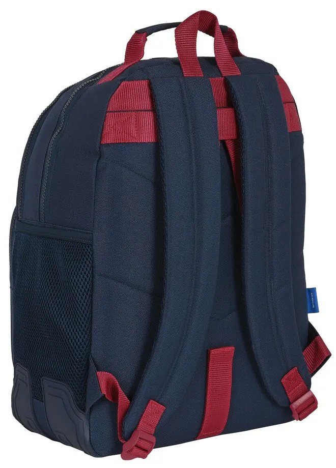 Mochila Escolar F.c. Barcelona Azul Grená (32 X 42 X 15 cm)