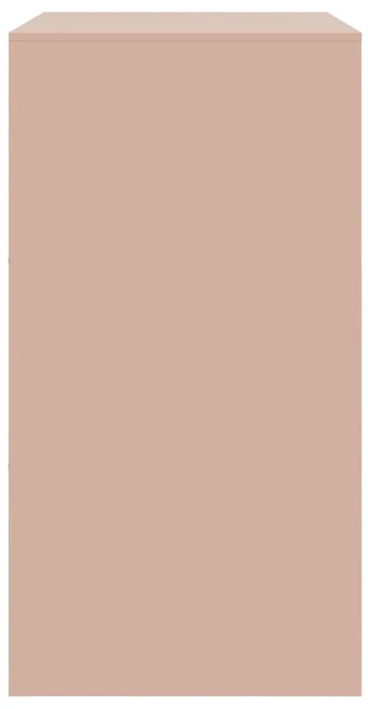 Aparador 67x39x73 cm aço rosa