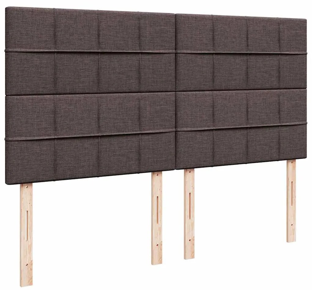 Estrutura de cama otomana com colchão 180x200cm castanho escuro